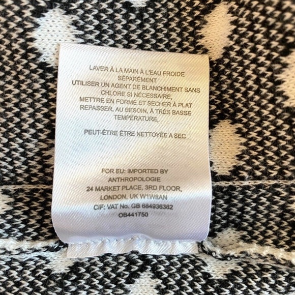 Anthropologie MOTH Polka Dot Front Pockets Sweater Top - Picture 5 of 5